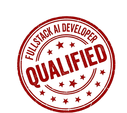 Full Stack Developer Qualified stamp